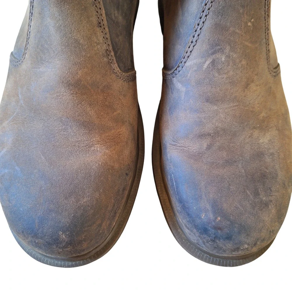 Dr Martens 2976 Brown Crazy Horse Leather Chelsea Boot Pull On Mens 7
